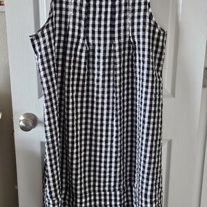 Black and White Checkered Women's Skirt